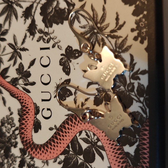 GUCCI Silver Butterfly Earrings 🦋🦋 - Picture 2 of 7